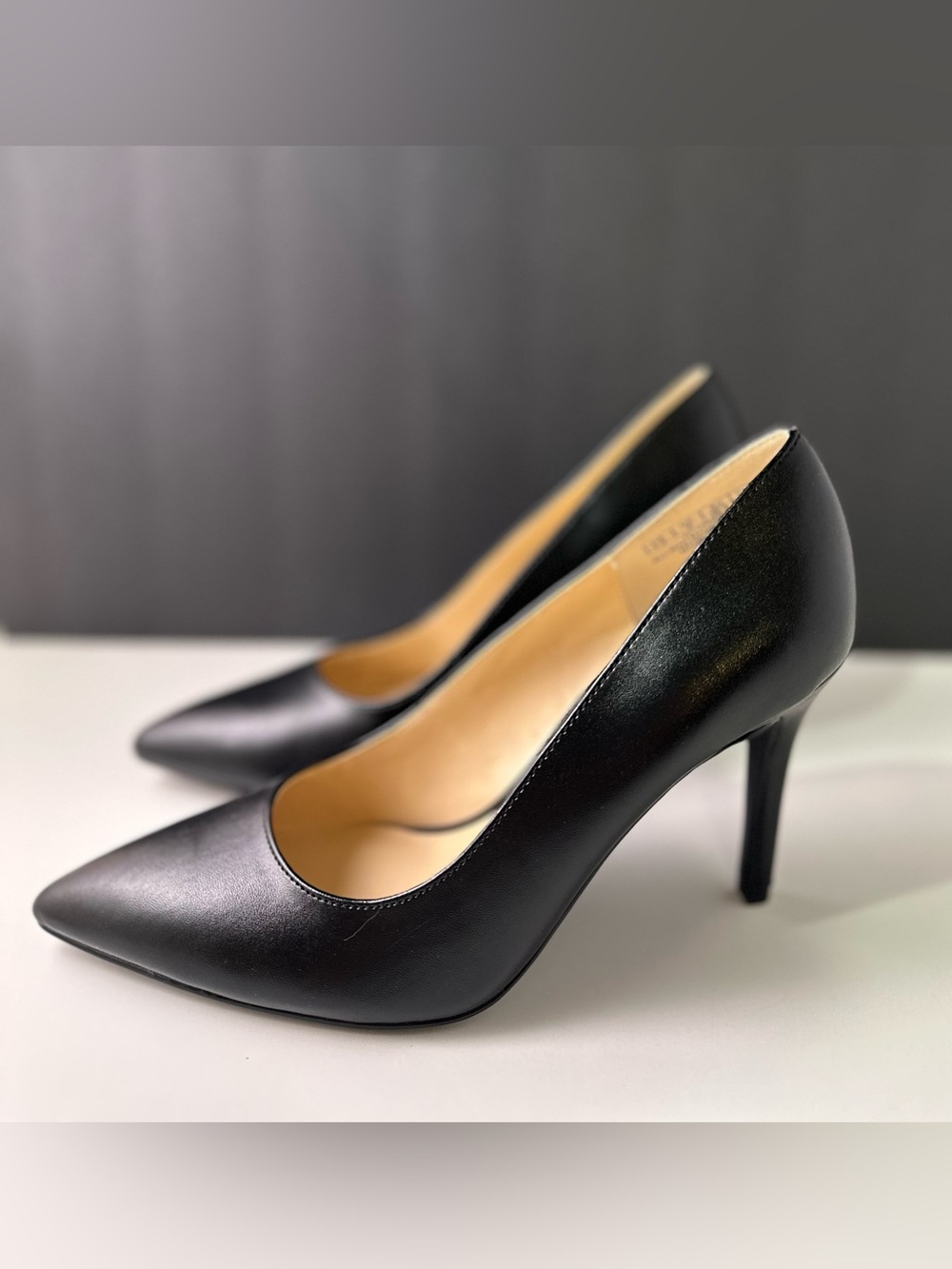 Jenn Ardor Black Pointed-Toe Stiletto Pumps